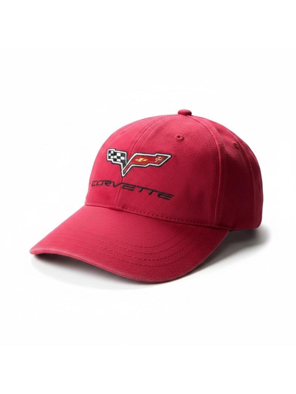 Corvette Red Checkerboard Hat